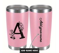 TEMU 1 ud., Vaso Termico de 20 oz con Personalizado y , Taza de Impresión de 20 oz, Vaso para Viaje como Regalo de o Navidad para Mujeres Hombres Hermanas Profesor de Trabajo, tu Vaso con o Mensaje