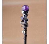 TEMU 1 Varita de Cristal a , Varita DIY, Cetro de Bruja para Cosplay, Regalo de Halloween