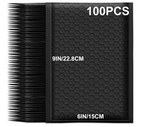 TEMU 10/20/40/100pcs Sobres Acolchados - Plástico Duradero, Negro/, 6x10 Pulgadas, Engrosados con , Opacos, Ideales para Joyería y Cosméticos, Embalaje y Suministros de Envío, para Uso y Personal