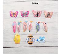 TEMU 10/20 piezas de pinzas para el cabello pintadas e impresas, horquillas de y vegetales, pinzas y pasadores (colores y estilos aleatorios)