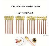TEMU 10/20 piezas, válvula de control de fluoración del aire acondicionado del refrigerador, de llenado de refrigerante eficiente y , para el hogar.
