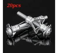 TEMU 10/20pcs Tornillos de para Tablero de Yeso Galvanizados - Anclajes para Pared Hueca con Cabeza Redonda para Instalación en Drywall, Sujetadores Metálicos Duraderos para Construcción y Oficina