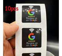 TEMU 10/30/50pcs Stickers de Revisión de Google con Chip NFC215 de 504Bytes, Stickers NFC Click para Revisión para Mejorar tus Etiquetas de Revisión.