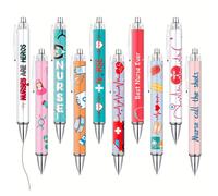 TEMU 10//50pcs Bolígrafo Retráctil para Enfermeras, , Regalo de Agradecimiento para Asistentes Médicos, Trabajadores de Oficina o