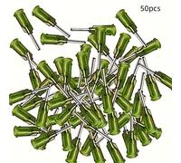 TEMU 10//80/100pcs Aguja de Distribución de Punta Afilada Industrial, Jeringa de Vidrio Reutilizable, con Aguja de Punta Afilada de 14 Ga, Adecuada para , , , Artesanía, , Aceite, Gel, Pegamento