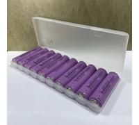 TEMU 10 Baterías Recargables de Litio Tipo 18650 - 3.7V, 2000mAh Capacidad y Duraderas para Coches RC, Drones, Bancos de Energía Solar y Herramientas Eléctricas