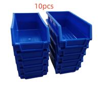 TEMU 10 cajas de almacenamiento abiertas con organizador de herramientas de plástico azul - Almacenamiento duradero de tornillos y ferretería, adecuado para garaje, o organización del hogar