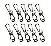 TEMU 10 clips negros para guantes, clips multifuncionales A19 para guantes, ganchos de trabajo para exteriores