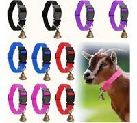 TEMU 10 Collares Ajustables para con Campanas - Encuentra Rápidamente Collares para Ovejas y en para Prevenir que se Pierdan, Adiciones de Granja Duraderas y Elegantes