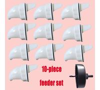 TEMU 10 Comederos para Pollos , Comederos Automáticos para Aves de Corral, Comederos de para Pollos con Puertos a Prueba de Roedores, Adecuados para , Cajas y Trineos