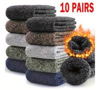 TEMU 10 de Calcetines Gruesos y Cálidos para | Calidad, Cómodos y Modernos, Ideales para Botas y Senderismo, Perfectos para el de Papá y Regalos de Navidad