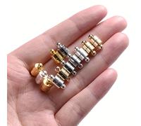 TEMU 10 de cierres magnéticos de carga , hebilla de de cilindro, cierres magnéticos para cadena de cuerda, joyería de pulsera y collar, suministros para hacer joyas, 12x6mm/0.47x0.24 pulgadas