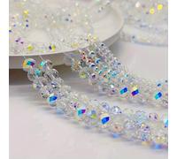 TEMU 10 Hebras de Cuentas de Vidrio Austriaco con Separadores Sueltos para Hacer Joyería DIY Accesorios para Pulseras 3/4/6/8mm 1200/800/750pcs