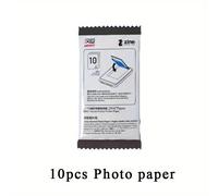 TEMU 10 hojas de papel fotográfico adhesivo 2x3 pulgadas para impresora de fotos de bolsillo HPRT MT53
