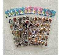 TEMU 10 Hojas de Pegatinas Realistas de Animales : León, Tigre, - Pegatinas para Tazas, DIY, Regalos de , Decoración de Fiestas - Estilos y empaque pueden de las imágenes