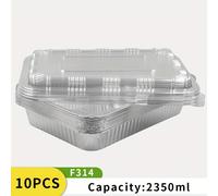 TEMU 10 Moldes Desechables de Papel de Aluminio, Bandejas para Hornear, 12.4 Pulgadas X 8.5 Pulgadas X 2 Pulgadas, Resistentes y Duraderos, Adecuados para Hornear, Cocinar, Acampar y Viajar