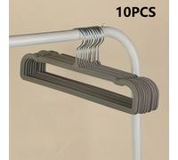 TEMU 10-Pack de perchas de pantalón de terciopelo, multifuncionales, acabado antideslizante, organizador de armario sin que ahorra para pantalones de adulto