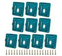 TEMU 10 Paquetes Soporte de Batería de Pared para Batería Makita 18V Li-ion, Base de Pared Resistente y Organizador de Herramientas Compatible con BL1830 BL1840 BL1850 BL1860 para o Garaje