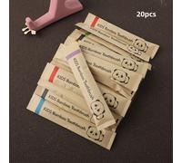 TEMU 10 piezas/20 piezas de cepillos de dientes de bambú para jóvenes, sin BPA, 14,5 cm, cerdas de nailon , , tamaño infantil, sin accesorios, cuidado dental para jóvenes.