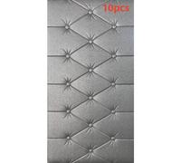 TEMU 10 Piezas Autoadhesivas Impermeables y de Papel Tapiz para Paredes Decorativas, con Diseños Modernos de Ladrillo de Espuma 3D Lavables y Adecuados para el Hogar.