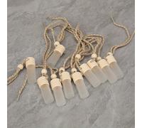 TEMU 10 piezas, colgantes de botellas vacías de perfume para coche de cristal esmerilado, decoración de para el hogar y el vehículo de estilo moderno para y el dormitorio.