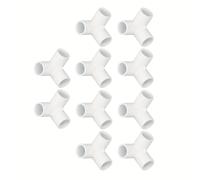 TEMU 10 piezas de accesorio de conexión en T de PVC , diámetro interior 20/25/32 mm, conector para tubería de agua, adecuado para conexiones de muebles y bricolaje (tres especificaciones opcionales)