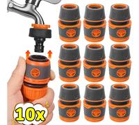 TEMU 10 piezas de accesorios para manguera de riego 1/2, ideales para césped, granja y en fincas