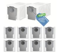 TEMU 10 piezas de Bolsas para Polvo de Aspiradora Serie Q de , Gran Capacidad, Accesorios de Repuesto Compatibles, Material Plástico y Tela, para / S/ Pro/ Master/ / Slim/ S8 MaxV Ultra