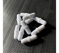 TEMU 10 Piezas de Cápsulas Magnéticas Fuertes y No Corrosivas - Adecuadas para Varios Vasos de Agitación Magnética, Accesorios de Cápsulas Magnéticas Cilíndricas, Blancas