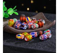 TEMU 10/ piezas de cuentas esmaltadas de con patrones intrincados, hechas en Nepal, ideales para collares, pulseras, aretes y manualidades de joyería DIY