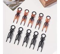 TEMU 10 Piezas de Horquillas U para el Cabello | Diseño Especializado Para Peinados Femeninos, Sujeta Recogidos y