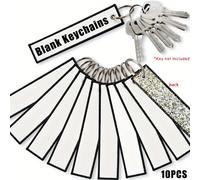 TEMU 10 Piezas de Llaveros para Sublimación, Correas para Teléfono y Accesorios para Coches o Motocicletas - Regalos Aviación para