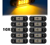 TEMU 10 piezas de luces mejoradas con 8 LED, luces de , luces de , para automóviles, camiones, remolques, autobuses de carga, luces de vehículos, lente , 12-24V, luminosidad