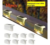 TEMU 10 piezas de luces solares para exterior, luces decorativas para jardín y del hogar, iluminación para escaleras y patios, adecuadas para barandillas exteriores, escaleras, y pasillos