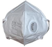 TEMU 10 piezas de máscara respiratoria con válvula de respiración FFP3, protección de capas, blanca de exportación, estándar europeo, envase , desechable.