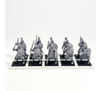 TEMU 10 Piezas de Miniaturas Impresas en 3D de Precisión, Escuadrón de Infantería con Pesada, Modelos de Figuras de , Miniaturas para Juegos de Mesa DND, Set de RPG con Base y Bandeja