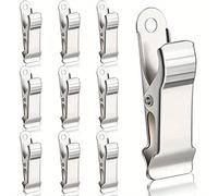 TEMU 10 Piezas de Pinzas Mini de Metal Plateado de 1/2 - Pinzas de de Mandíbula para de Trabajo y Proyectos DIY, y - Pinzas Pequeñas de Metal Modernas, Mini Pinzas de con , Pinzas de Trabajo Multiusos