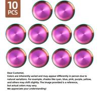 TEMU 10 piezas de platos circulares reutilizables de acero inoxidable , 20 cm/7.8 pulgadas, ideales para picnic, , campamentos al , , platos para carne asada, para lavavajillas, regalo
