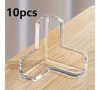 TEMU 10 Piezas de Protectores Transparentes y Seguros en Silicona, Esquineros para Mesas con Forma T y Topes Antigolpes