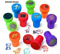 TEMU 10/ piezas de sellos de dinosaurios, vida marina y animales del | Sellos de autoentintables para regalos de , artículos para fiestas, plástico de