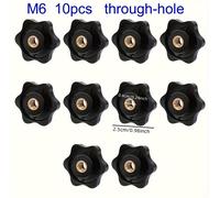 TEMU 10 Piezas de Tornillo Estrella con Mango y Tuercas Hexagonales M4, M5, M6, M8, M10 en Plástico - Accesorio Multiusos para Agarre Manual