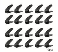 TEMU 10 piezas/Estante para zapatos -- Organizador de zapatos de capa de plástico para ahorrar , estante ajustable para guardar zapatos