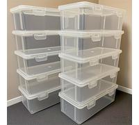 TEMU 10 Piezas Estuche de Lápices Semi-Transparente de Gran Capacidad - Organizador y Duradero con Diseño Mate, Ideal para Útiles Escolares, Colores y , Portátil y Seguro