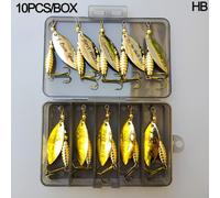 TEMU 10 piezas, juego de carnadas dorada con "" y " papá de " - Carnadas vibrantes para , equipo de pesca ideal para todas las ocasiones, equipo de pesca | | Equipo de pesca duradero, equipo de pesca