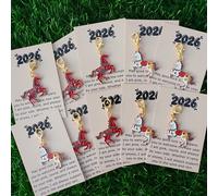 TEMU 10 Piezas Llavero Año 2026 Compatible con Chino - Accesorios DIY de Aleación de Caballo con 12 Animales, Regalos de Año para Amantes de los Caballos, Llaveros para Coche y Bolso