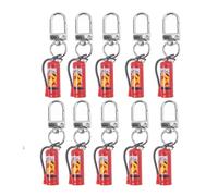 TEMU 10 Piezas Llavero de Bombero, Mini Extintor para Concienciación y Promoción de Incendios, para Fiestas, Regalo Temático de Bombero, Decoración para de Prevención de Incendios