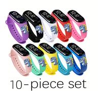 TEMU 10 Piezas - Relojes Digitales LED con Diseño de Dinosaurio Animado, Perfectos para Regalos de Vacaciones (Ideal para Venta al por Mayor o como Regalos en )