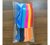 TEMU 10 piezas/set de peine de masaje para enfermería de colores, fácil de llevar, , diseño de mango antideslizante, peine para cabello