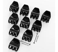 TEMU 10 pinzas clásicas antideslizantes para el cabello, pinzas versátiles para flequillo de , aptas para cabello fino a medio grosor