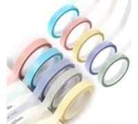 TEMU 10 Rollos de Cintas Resaltadoras, 6mm x 5m 5 Tiras Transparentes , Cintas Resaltadoras Transparentes Morandi Neon para Marcadores de Páginas de Libros, Pestañas para Anotar Libros